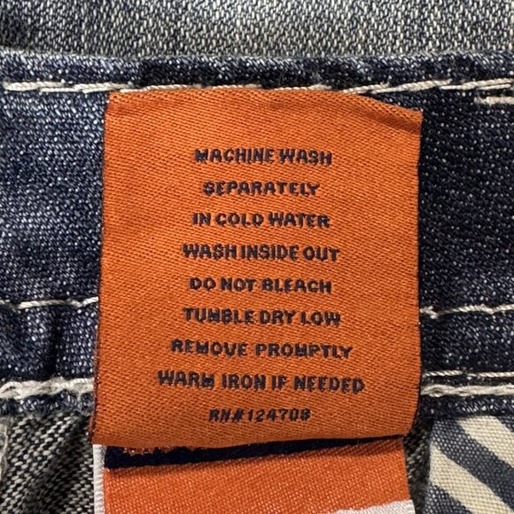 Rock Revival Jeans Womens 29 Blue Elaina Easy Boot Distressed Dark Wash Denim - Picture 6 of 11